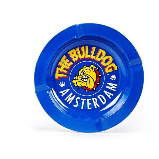 Στρογγυλό Μεταλλικό Σταχτοδοχείο Bulldog Μπλε