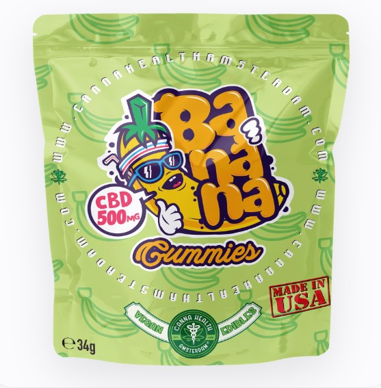 Vegan CBD Gummies Banana 500mg