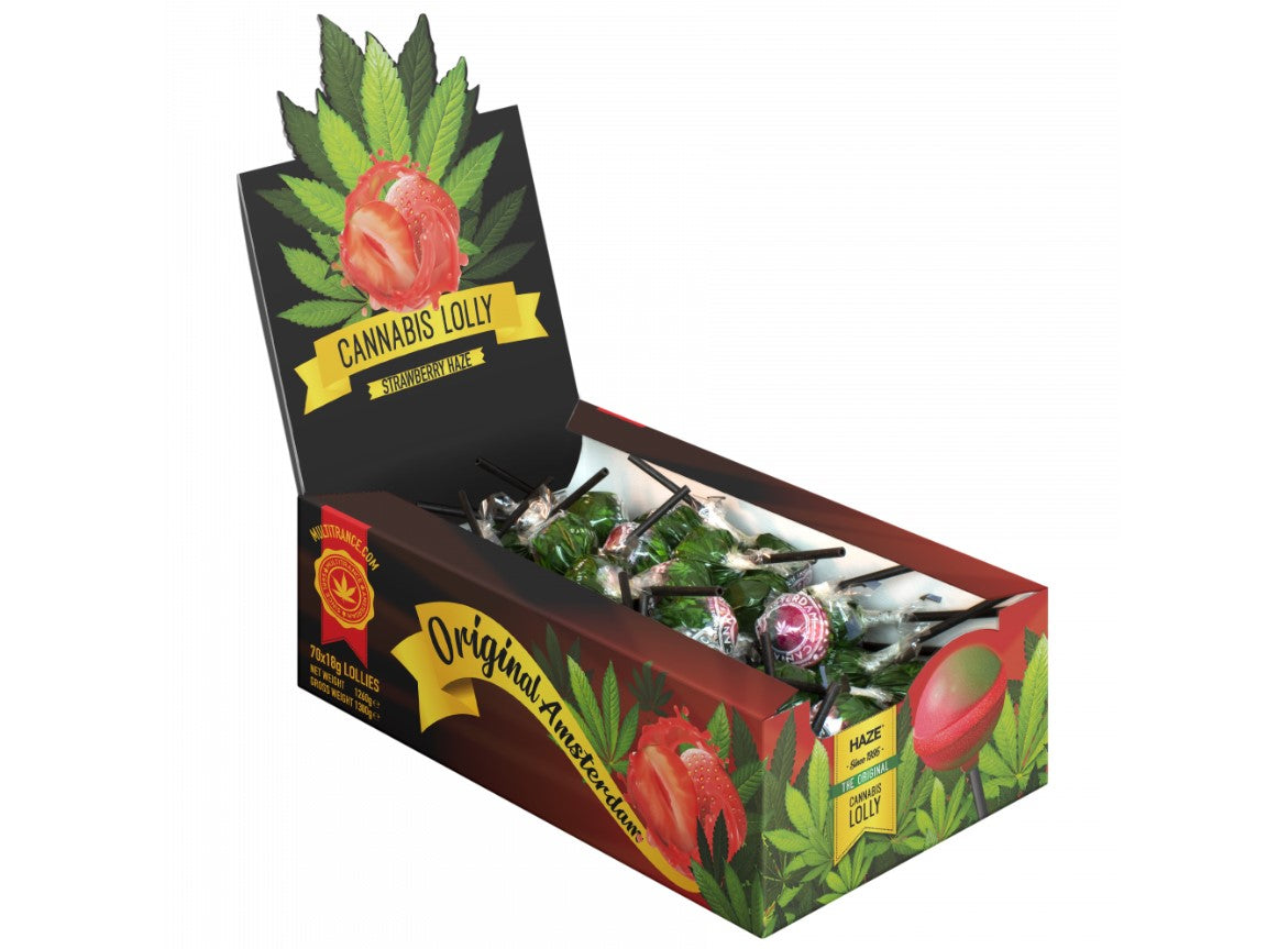 Cannabis Lollipop Strawberry Haze 18gr