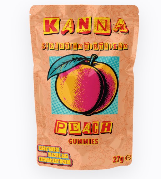 Kanna Gummies Peach 50mg × 4 pcs