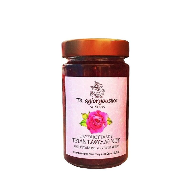 Ta Agiorgousika Chios Rose Spoon Sweet 130gr