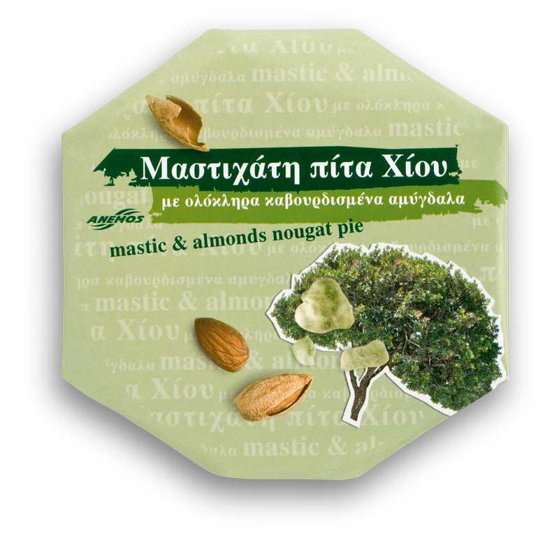 Πίτα Μαστίχας Χίου με Φυσική Μαστίχα και Ολόκληρα Αμύγδαλα