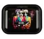 OCB Rolling Tray Black with Lid Mini 19x14cm